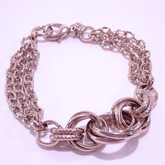 Banana Republic Women's Love Knot Double Link Bracelet NWT 48 - Picture 4 of 7